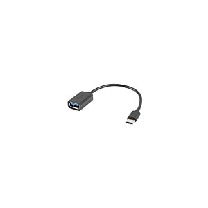 Adapter Lanberg USB-C (M) 2.0 to USB-A (F) black