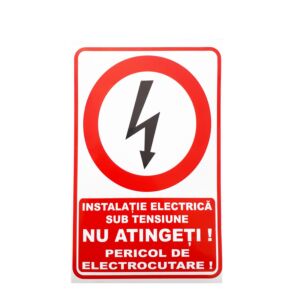 Do not touch the electric shock hazard indicator