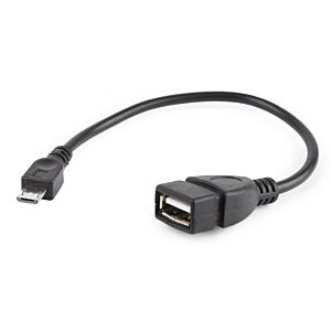 Adapter Gembird tata USB micro-B la mama USB A 0.15m black