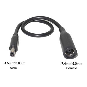 Cablu adaptor DELL DC 4.5x3.0 male head la DC 7.4x5.0 female