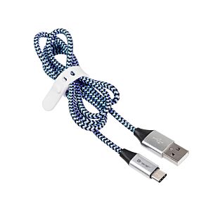 USB 2.0 TYPE-C Cable A Male - C Male 1.0m Tracer black-blue