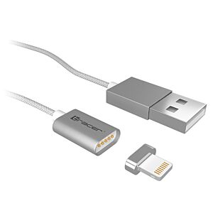 Magnetic cable TRACER USB 2.0 Iphone AM - Lighting 1m silver