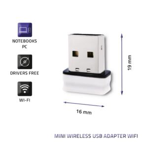 Wireless adapter Qoltec  nano-USB 150N, WiFi