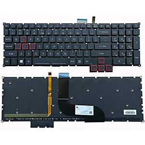 Laptop keyboard ACER Predator G9-791 G9-591 G5-793 GX-791 GX-792 ACER Predator G9-791 G9-791G G9-591 G9-591G G9-591R G5-793 GX-791 GX-792 G9-591-70VM G9-591-74ZV NO Framebacklit