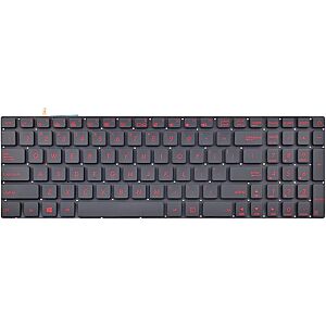 Laptop keyboard for ASUS N551JB N551JK N551JM N551JQ BLACK with RED BACKLIT