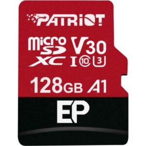 Memory Card microSDXC Patriot EP 128GB Class 10 UHS-I U3 V30 A1 + Adaptor SD