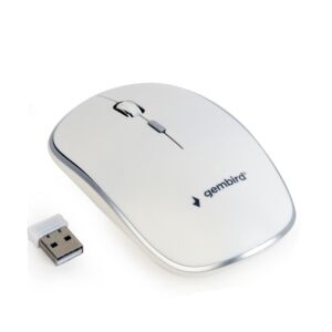 Mouse GEMBIRD wireless, 1600dpi, 4 butoane, 1 rotita scroll, white MUSW-4B-01-W