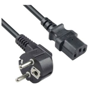 Power supply cable for Monitor, PC 1.8 m black PC-186