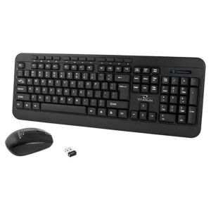 Kit Keyboard si mouse wireless Akron Esperanza, 2.4 GHz, 1600 DPI, 2 butoane