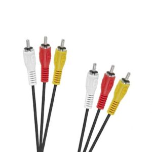 3 x RCA male cable - 3 x standard male RCA cable