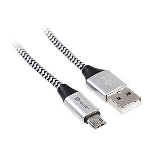 Cable USB 2.0 AM - micro 1.0m Tracer black-silver
