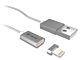 Magnetic cable TRACER USB 2.0 Iphone AM - Lighting 1m silver