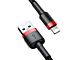 Cable Lighting 2.4A 0.5m Baseus black-red